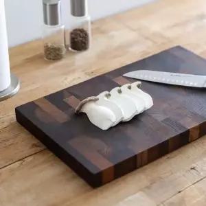 에지리 집들이 결혼 선물 엔드그레인 도마 젤코바 원목 탄화 S