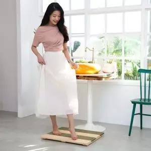 플라팜 빈티지 원목 욕실 현관 세탁실 베란다 발판 매트 1P