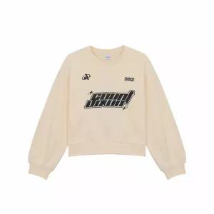 [애플핑크] 블록코어 그래픽 크랍 맨투맨 APK8T117GSI_IV