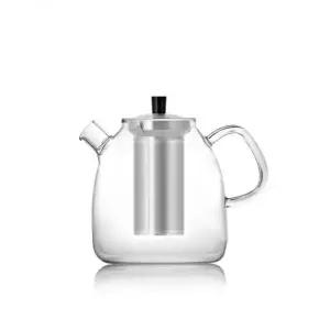 에지리 투명 티팟 주전자 사마글라스 내열유리 티포트 1.3L