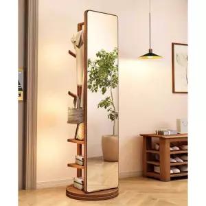 전신거울 행거 피팅 원목 전신거울행거 옷걸이 수납장