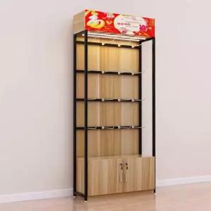 진열대 선반랙 우드 트레이 다용도 거실 원목 선반