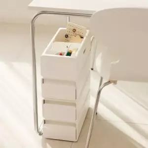 플라팜 틈새 서랍장 수플레 미니 슬림 폭좁은 수납장 4단/5단 택1 칸막이혼합 수납형