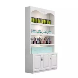 업소용 화장품 진열대 진열장 나무장 선반 뷰티 흰색