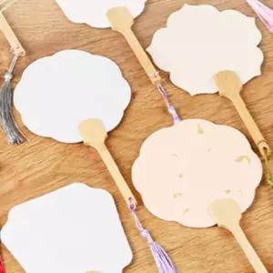 DIY 어린이 부채만들기 고급부채 부채도안 캘리그라피부채 전통부채