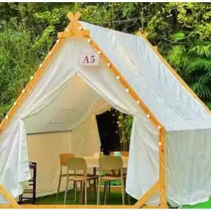 방갈로 텐트 삼각형 캠핑 방수 천막 바베큐 오두막