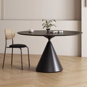 데살토 클레이테이블 Style 0 8m 타원형 블랙 무광 일반형 월넛 90cm 80cm