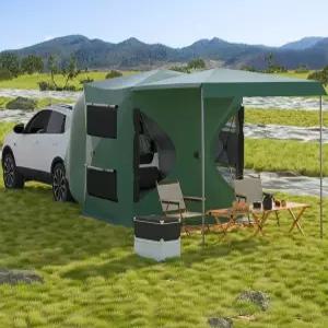 차박 도킹텐트 후방 확장형 사이드 캐노피 자외선차단 다기능 자동