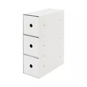 32 cm 83904425 수납 무인 그레이 박스 들어가 3단화이트 소품 약폭 양품 폴리프