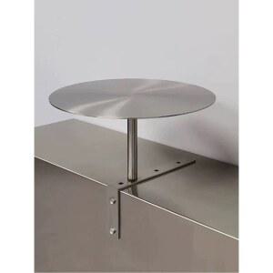 심플한 밀크티 가게 테이블 커피숍 카시트 벽걸이 스테인리스 스틸 작은 원형