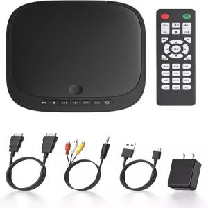 HDMI가 탑재된 미니 DVD 플레이어 모든 지역과 포맷을 재생할 수 있는 소형 TV용 CD 1080P 비디오 AV 출력