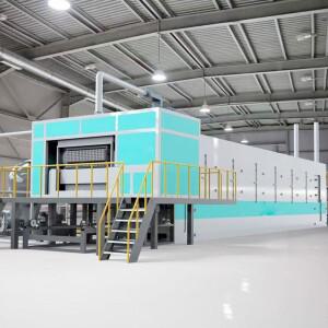 자동 과일 트레이 사출 성형기 건조기 포함)