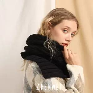 따뜻한 커플 털실 머플러 여성 도톰 순색 꽈배기 워머 간지