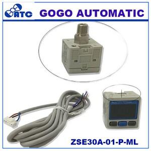 SMC 타입 2 컬러 디스플레이 고정밀 디지털 압력 스위치 ZSE30A-01-P-ML 센서 0-101Kpa