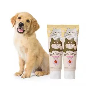 디어랩스 반려견 치약 먹는 치석 구강 관리 울애기뽀송 70g 2개