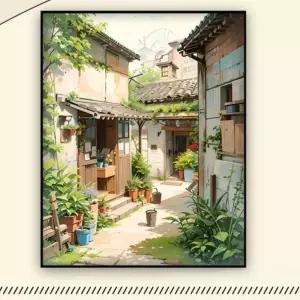 00풍경diy유화 색칠하기 그림그리기 잉세트 컬러링 유화그림