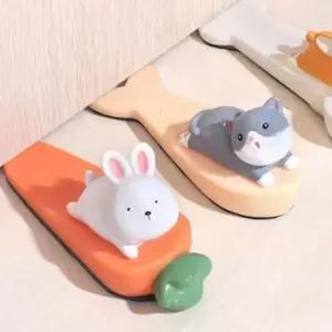 방지 문 방 쾅 닫음 쿠션 충격 도어 스토퍼 콕 토끼