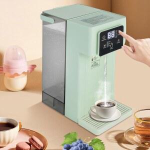 서쿼드티 즉석 온수 디스펜서, 3L / 0.79갤런 전기차 주전자, 대형 보일러 제조기, 3초 급속 난방 및 가변 프리셋 온도, 잠금장치 야간 조명, 1500W 그린