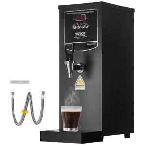 VEVOR 상용 온수 보일러, 316 스테인리스 난방 튜브가 장착된 10L 전기 디스펜서, 1500W 단계별 고속 50L/H 커피 티 레스토랑 오피스용