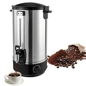 전기 온수 보일러 항아리, 20리터 상업용 커피 항아리 120컵 커피, 지능형 일정 온도 및 강력한 단열재, 행사, 사무실, 파티를 위한 스테인리스 스틸 디스펜서
