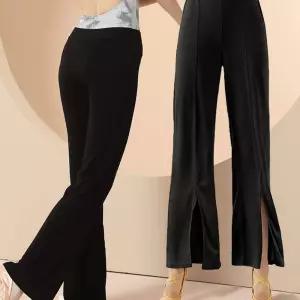 픽유아 11번가 라인댄스바지 댄스복 줌바 모던 사교 스포츠 여성 하의 블랙