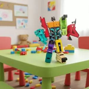 미라클 1to5 숫자변신로봇 5단합체 자동차 탱크 기관차 전투기 로보트 조립 장난감 유아