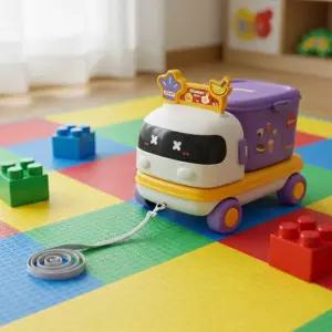 쿠킹 트레일러 2in1 주방놀이 트럭 조리대 변신 자동차 카트 끌차 역할놀이 미니카 유아