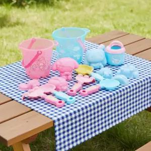 산리오 통 모래놀이 세트 모양틀 양동이 모래삽 모래포크 물조리개 촉감놀이 쿠로미 시나모롤