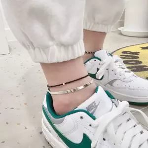 S5029 여성 4미리 뱀줄 발찌 데일리 심플 은발찌 실버925