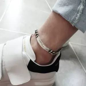 S5027 여성 10돈 유화 스틱 체인 발찌 볼드 은발찌 실버925