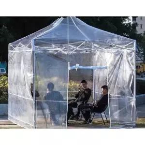 투명 비닐천막 테라스 방풍 방수 비닐 웨이팅 방풍막