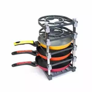 선반 후라이팬 정리대 5단 거치대 프라이프라이팬 수납 냄비뚜껑 싱크대 주방함 조리도구통 라이펜 프라이