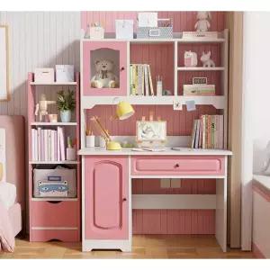 저학년책상 공부 데스크 블루 저학년 주니어 책장