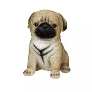 시츄 인형 강아지 모형 귀여운 동물 조각상 소품 푸들