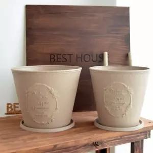 플라스틱 원형 실린더형 꽃화분 선물화분 식탁 식물 현관 예쁜 실내 디자인 집화분 테이블 선물용 선인장