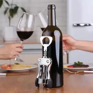 따개 유리병 병 제거 오프너 겸용 코르 그립 수동 코르크 블랙 뚜껑 간편