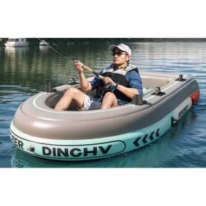 3인용 팽창 카약 내구성 낚시보트 공기주입 고무보트