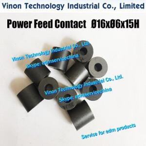 (5PCS) WEDM-HS/MS 전원 공급 접점 335009506 (16mm OD x ID 15mm) AgieChar 밀스 FW EDM 기계 교체 부품