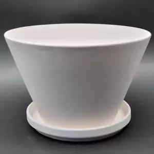 볼 토분 19x12 받침 토기화분 백색화분 빈티지 옹기 다육식물 다육이 선인장 라벤더 허브 국내산 국산