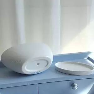 타원형 화분 화이트 유광 식물 빈티지미니다육이화분 다육이 빈화분 예쁜 엔틱 컬러 봄꽃 선인장 소형 작은