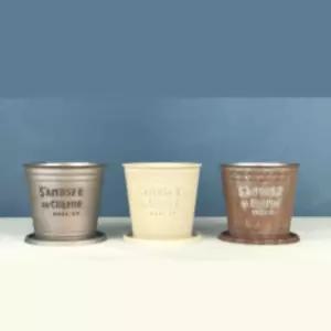 양철 원통 화분 중 선물용 집화분 원형 식탁 식물 현관 예쁜 실내 디자인 테이블 선인장 꽃화분 사무실 컬