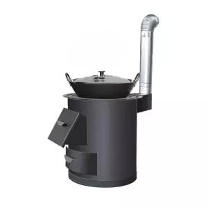 가마솥 화덕 무쇠 장작 난로 불판 40cm 냄비 드럼통