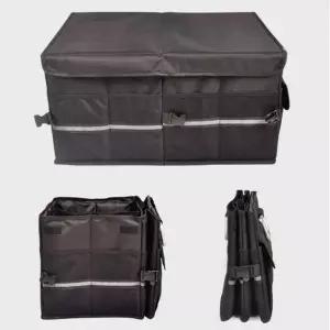 (색상 블랙)다용도 접이식 수납백 트렁크 정리 가방 휴대용 정리함 박스 대형 이불 대용량 여행용
