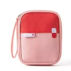 ( )휴대용파우치 수납파우치 메쉬파우치 화장품가방 비상약 약파우치 휴대용 핑크