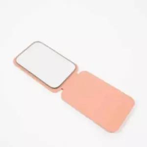 ( )사각손거울 네모거울 휴대용거울 휴대용손거울 손거울 스탠드형 미니 핑크