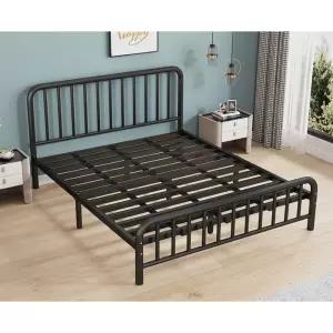 철제 침대프레임 블랙 1m 2m 더블 슈퍼싱글 깔판 엔틱