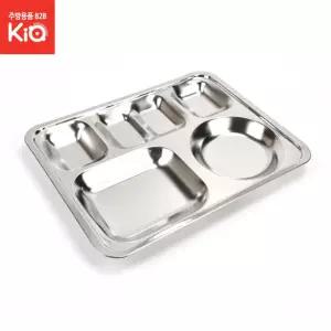고급스텐식판 사각사찬 27종(18-10) 0.5T 단체급식 4찬 구내식당 군대 kb 스테인레스 기본 뷔페