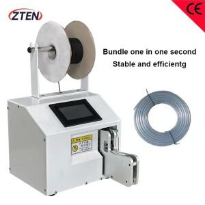 자동 와이어 바인딩 기계 터치 스크린 케이블  스트레치 필름 디스펜서가 있는 유선 묶는