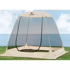 야외모기장텐트 원터치 화이트 망사형 캐노피 인용