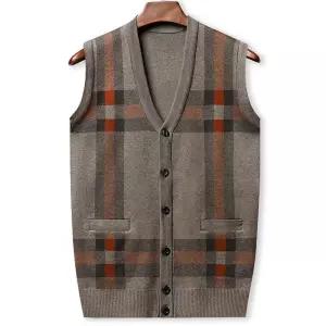 남자니트조끼 남성조끼 남성용 꽈배기 스웨터 아가일 겨울